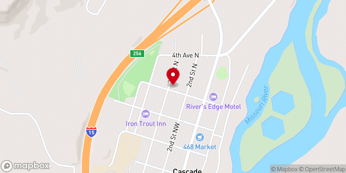 Map showing location of First Baptist Church