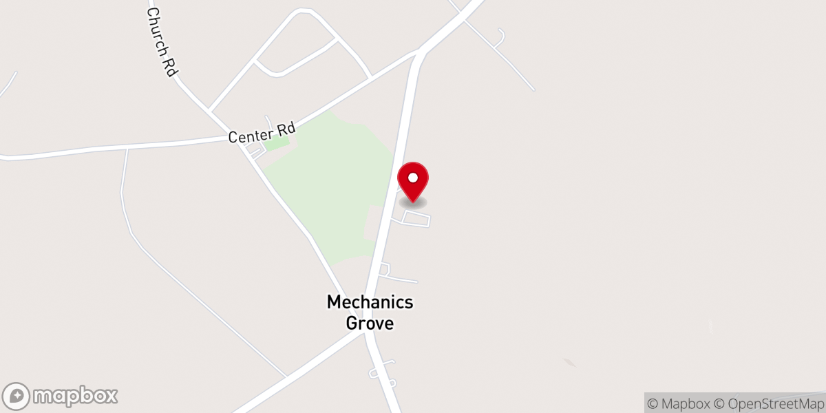 Map showing location of Calvary Independent Baptist Church