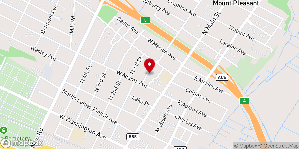 Map showing location of Gomillion E