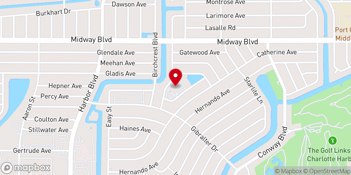 Map showing location of The Rock Calvary Chapel