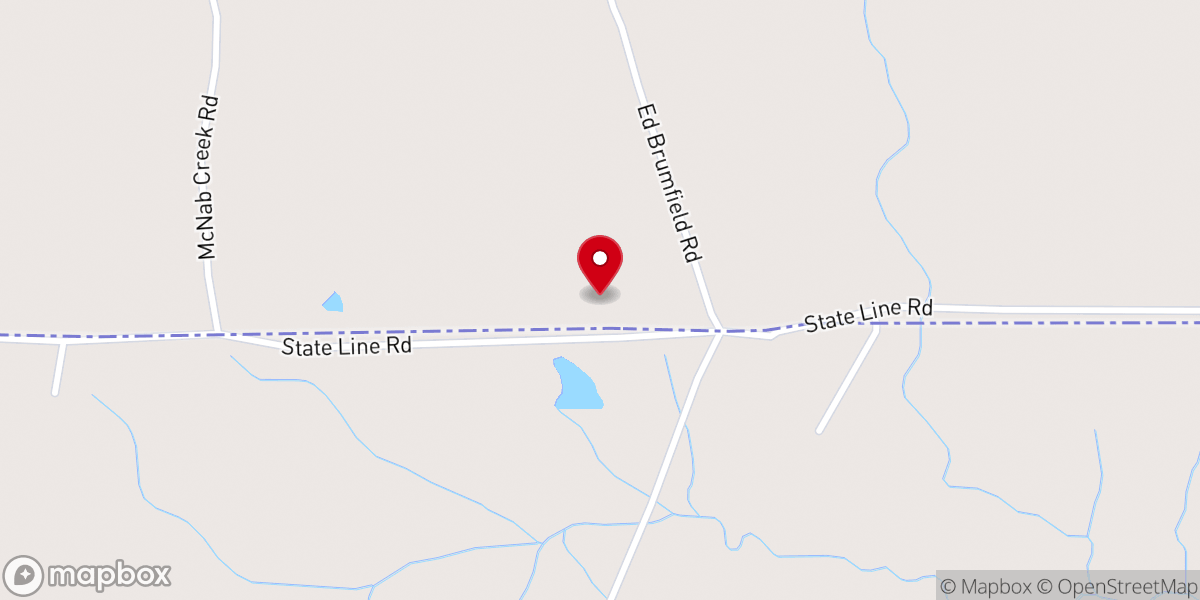 Map showing location of Tangipahoa Baptist Church