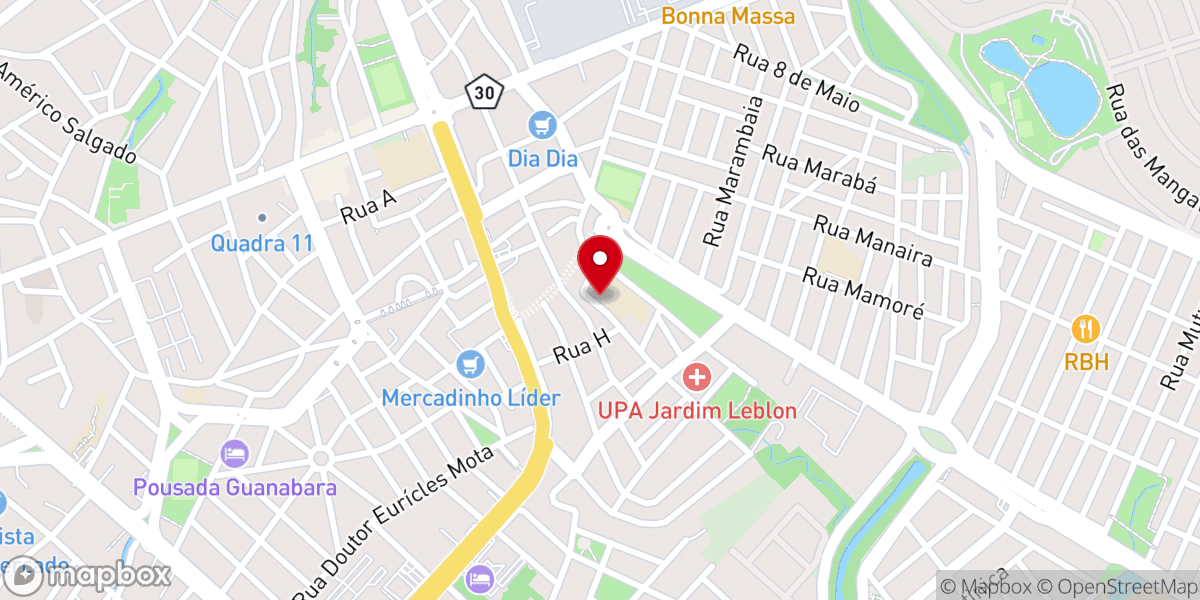 Map showing location of Igreja Nossa Senhora Imaculada Conceição Jardim Leblon