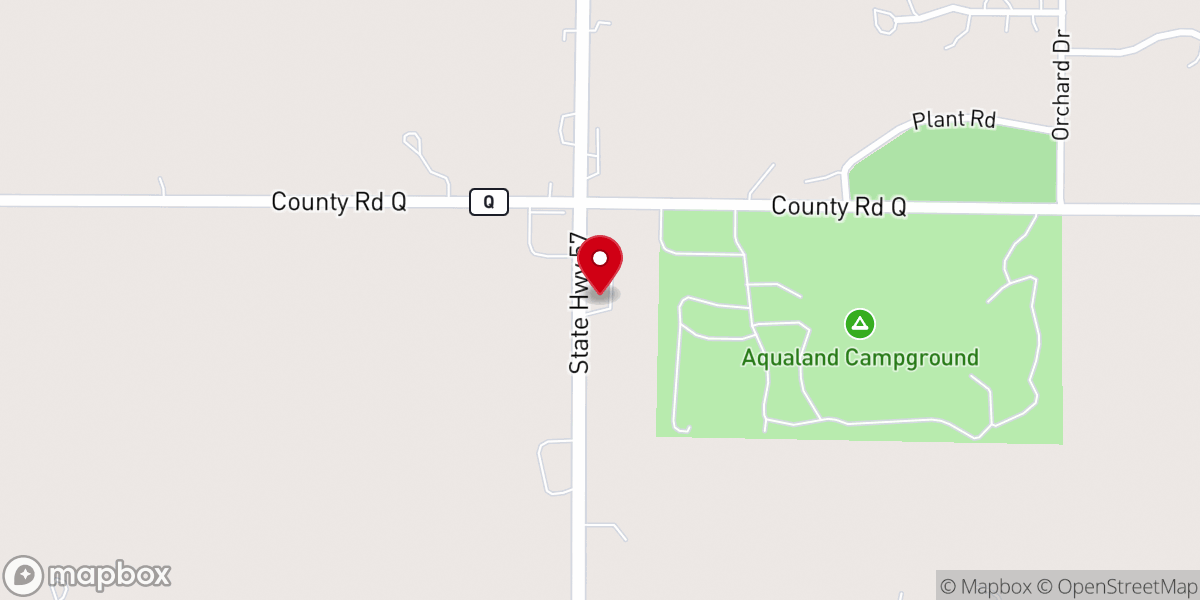 Map showing location of Christ Lutheran Church