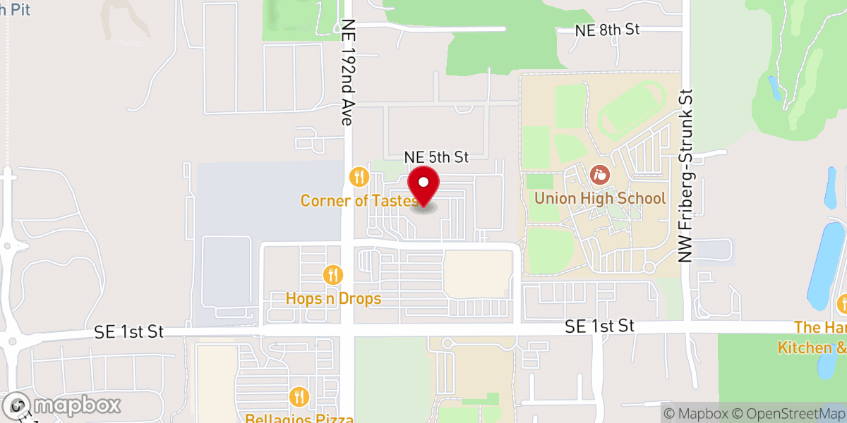 Map showing location of Northwest Gospel Church: Eastside