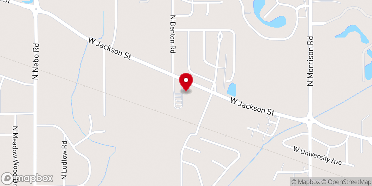 Map showing location of One Accord Tabernacle Church