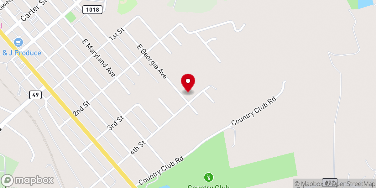Map showing location of Crewe United Methodist Church