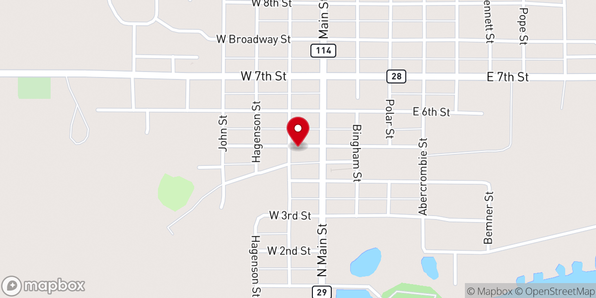 Map showing location of Hope Community Church