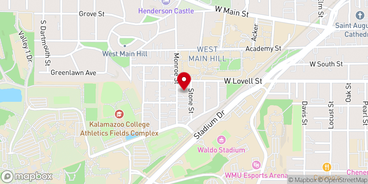 Map showing location of St. Thomas More Catholic Student Parish