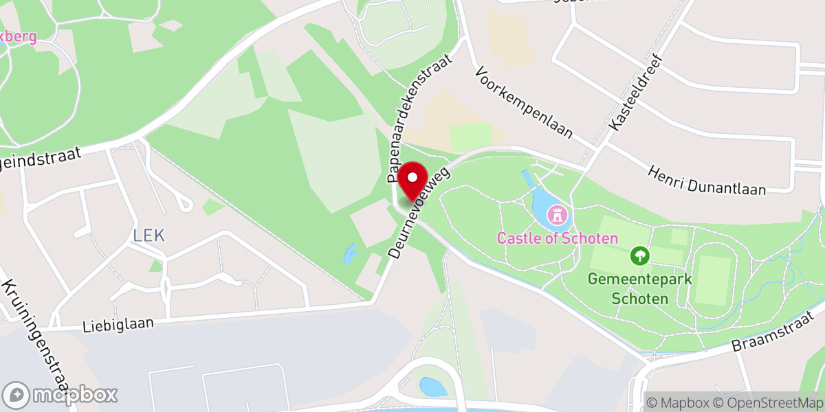 Map showing location of Maria Beeldje