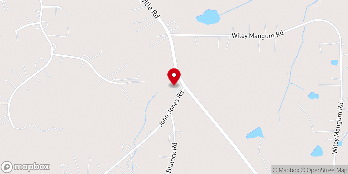Map showing location of Mt Calvary Baptist Church