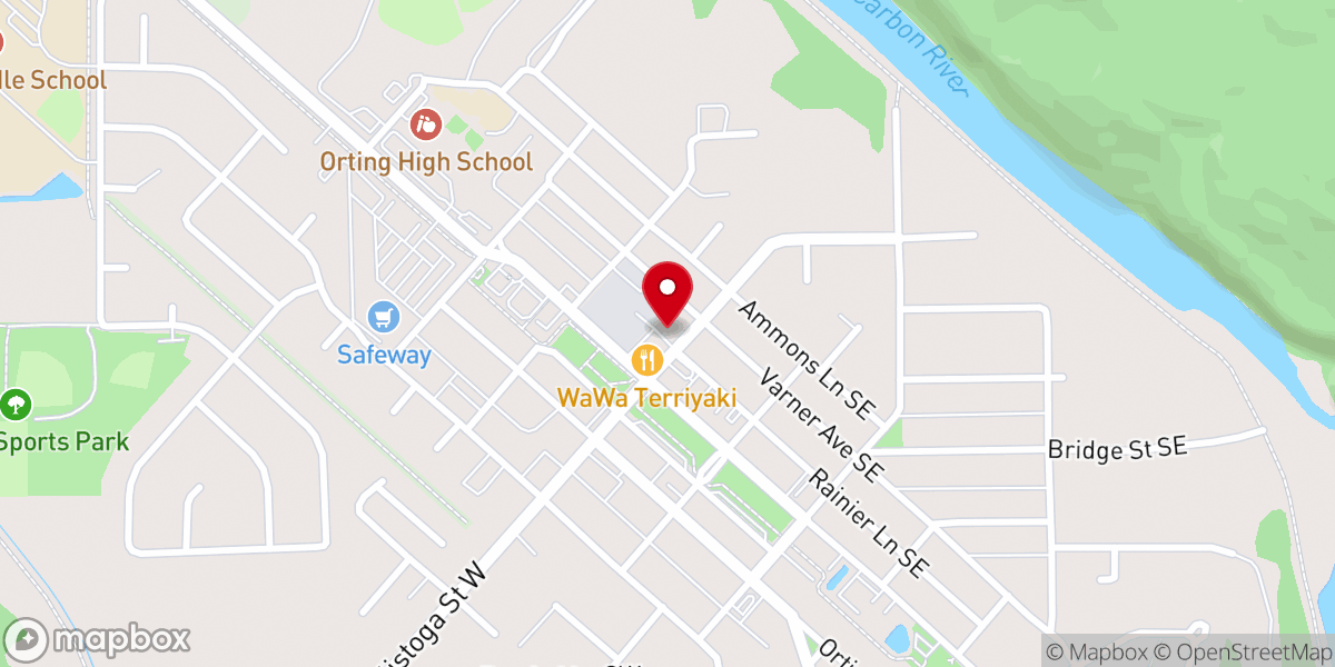 Map showing location of Church of Christ