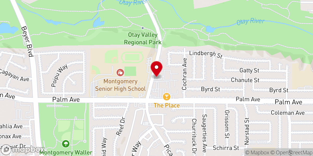 Map showing location of The Light Of The World Church