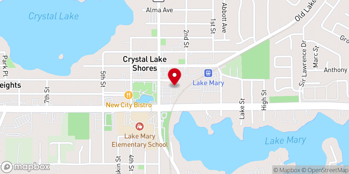 Map showing location of Shoppes At Lake Mary
