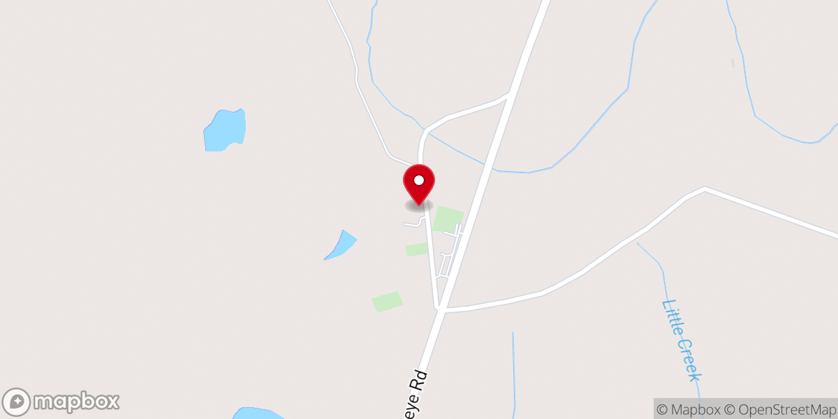 Map showing location of Buckeye Christian Church