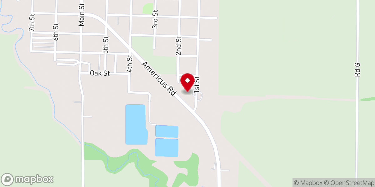 Map showing location of Countryside Baptist Church