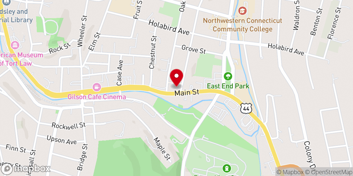 Map showing location of St. James Episcopal Church