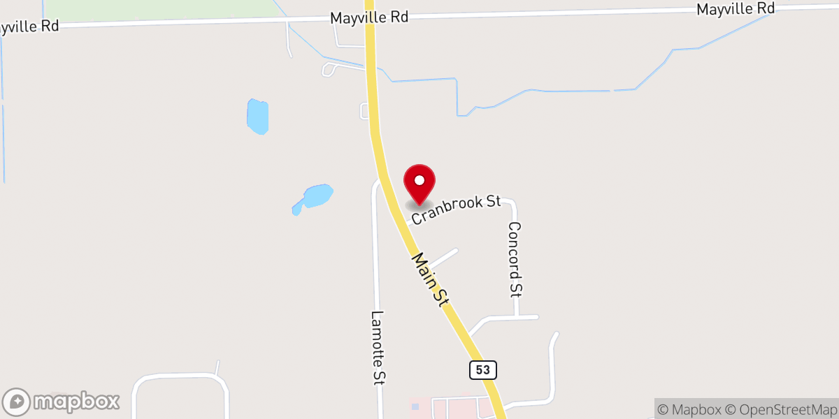 Map showing location of Grace Bible Church