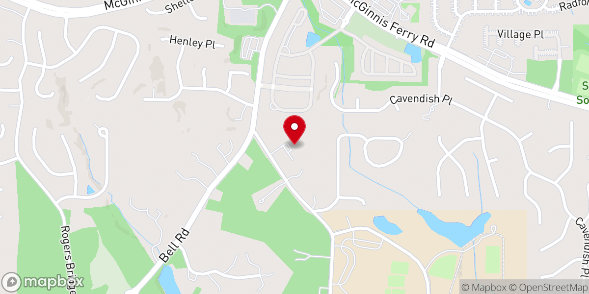 Map showing location of Good News Atlanta Church