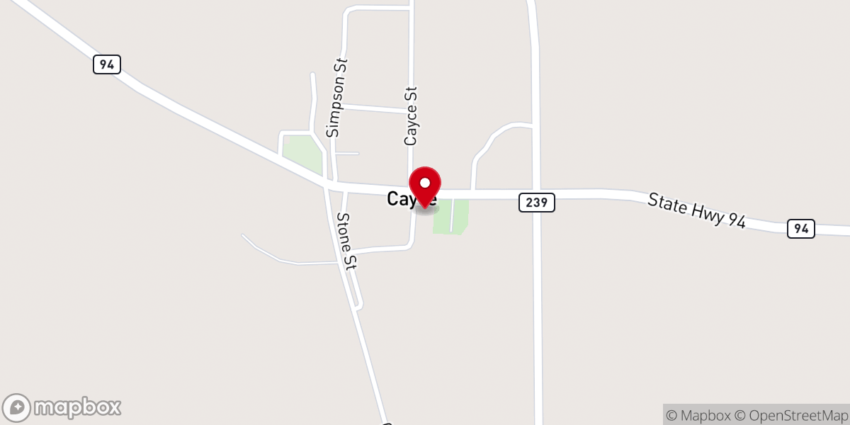 Map showing location of Cayce Methodist Church