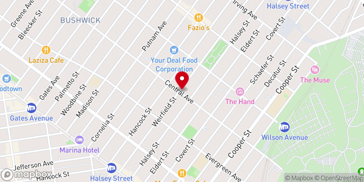 Map showing location of Centro Evangelistico Pentecostes Inc