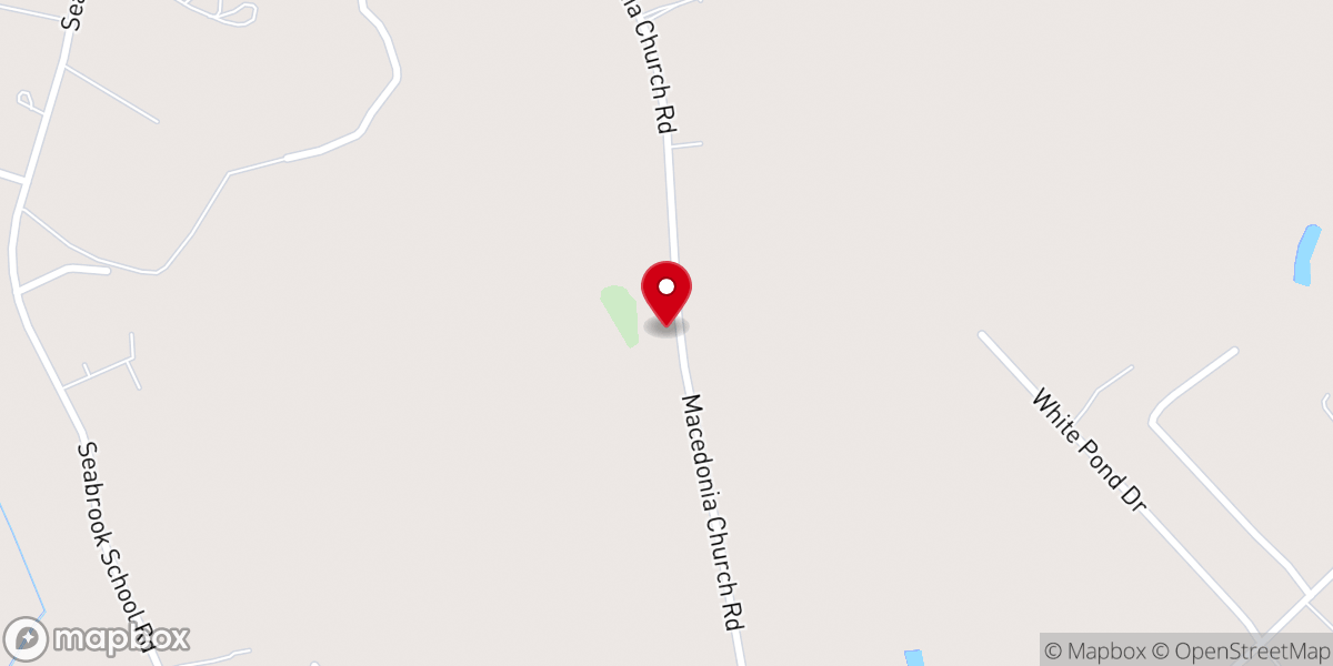 Map showing location of Macedonia Baptist Church