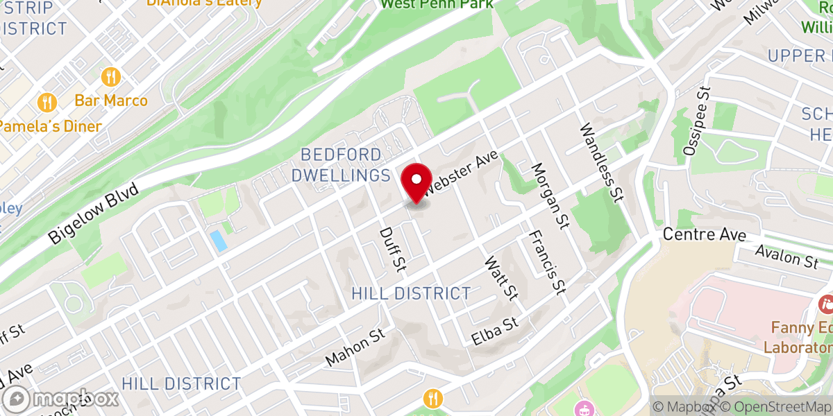 Map showing location of Good Samaritan Baptist Church