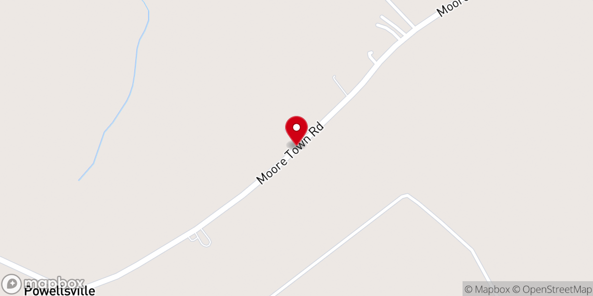 Map showing location of Roundtree Temple