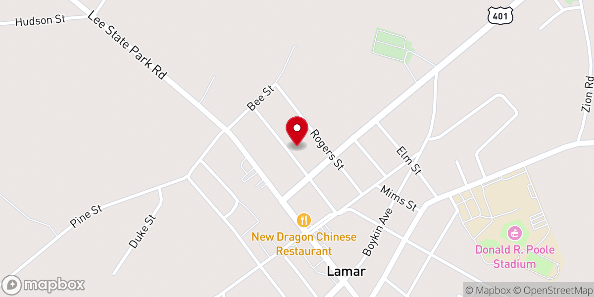 Map showing location of Iglesia Cristiana KOINONIA