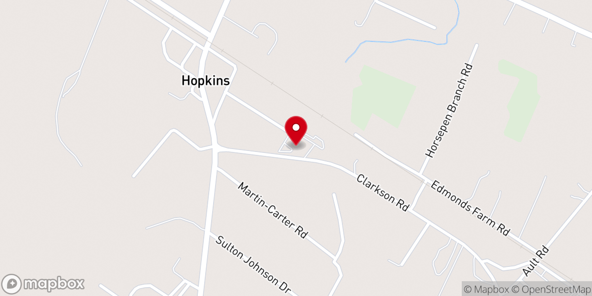 Map showing location of Jerusalem Baptist Church