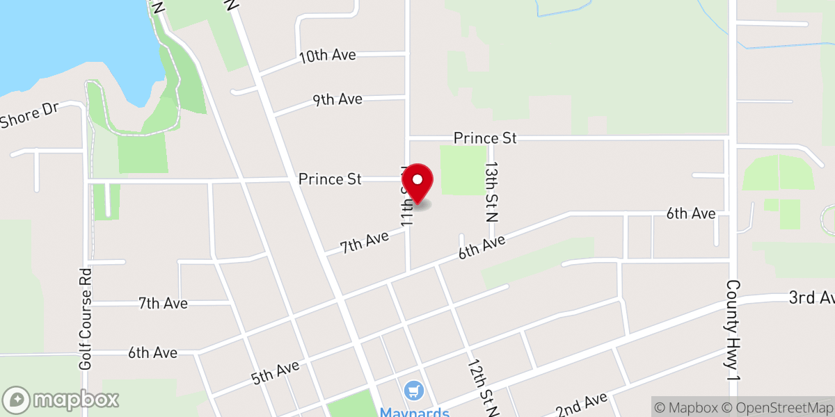 Map showing location of Mountain Lake Christian School