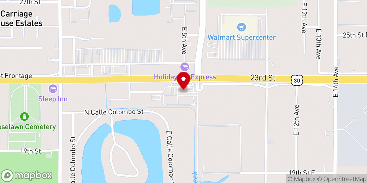 Map showing location of Sapp Bros. Travel Center