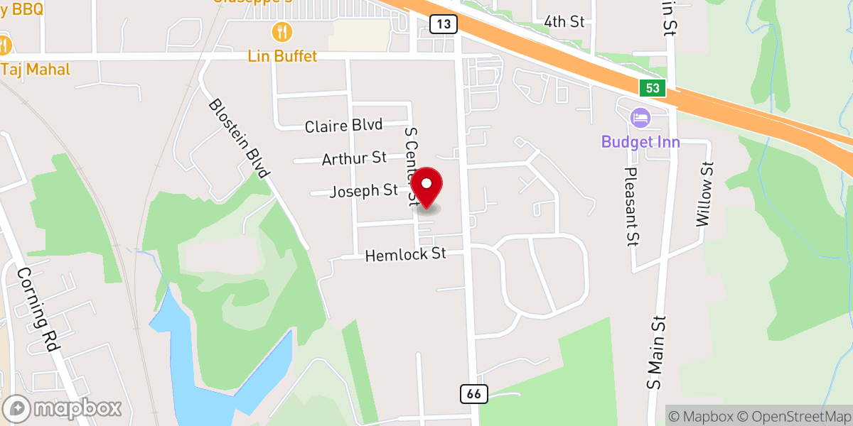Map showing location of Penn York District of The Wesleyan Church