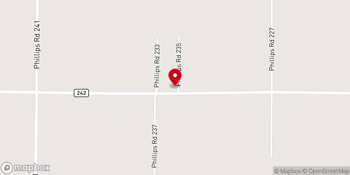 Map showing location of Watson Temple Church