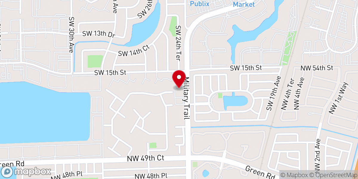 Map showing location of Our Lady of Mercy Catholic Church
