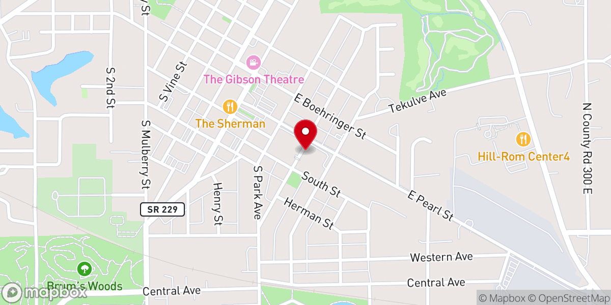 Map showing location of The Party Place