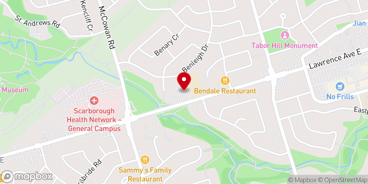 Map showing location of St. Rose of Lima Catholic Church