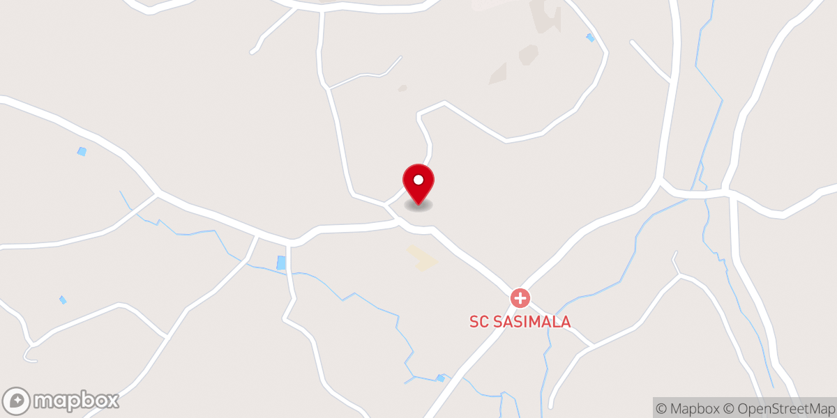 Map showing location of Infant Jesus Syro-Malabar Church, Sisumala