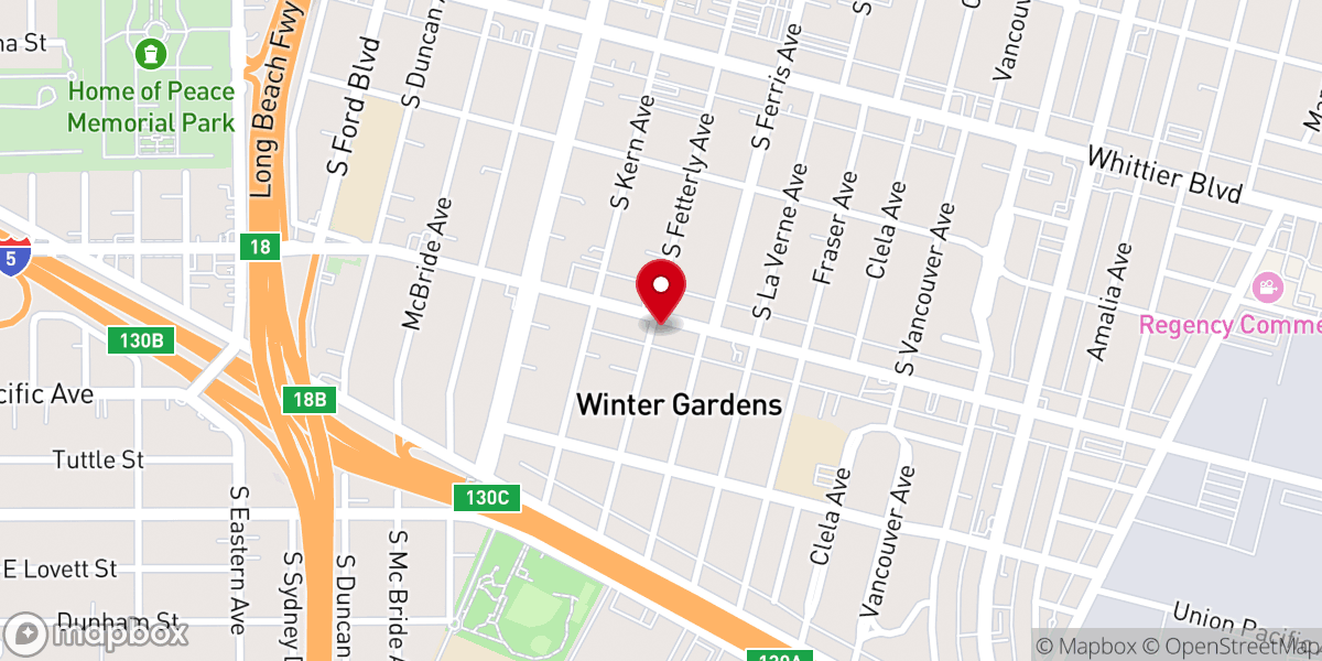 Map showing location of San Francisco Catholic Church