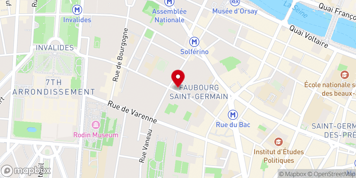 Map showing location of Temple de Pentemont