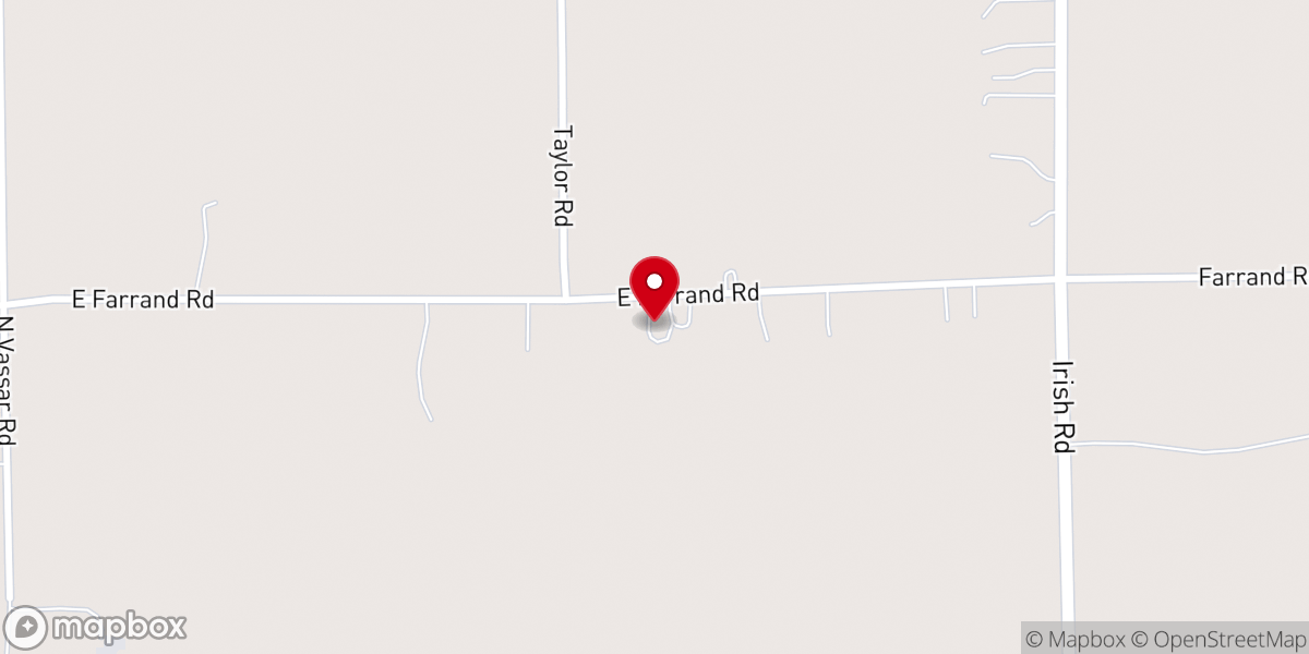 Map showing location of West Forest Church