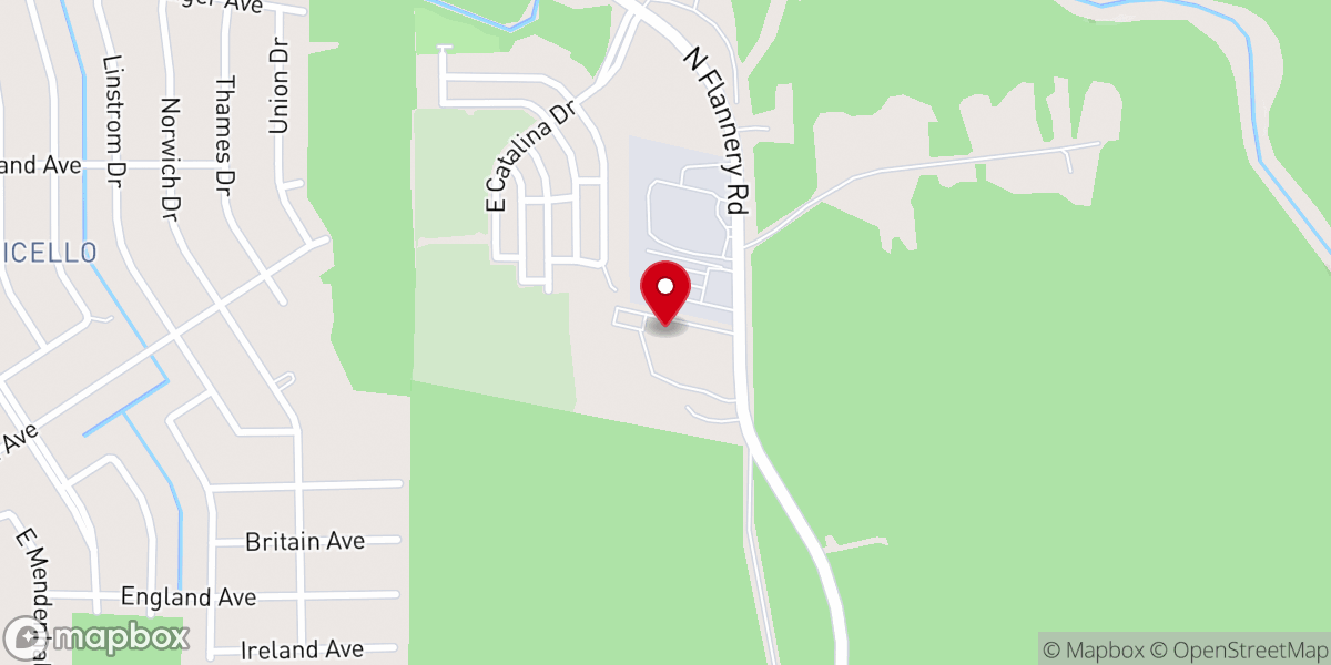 Map showing location of Victory Harvest Church