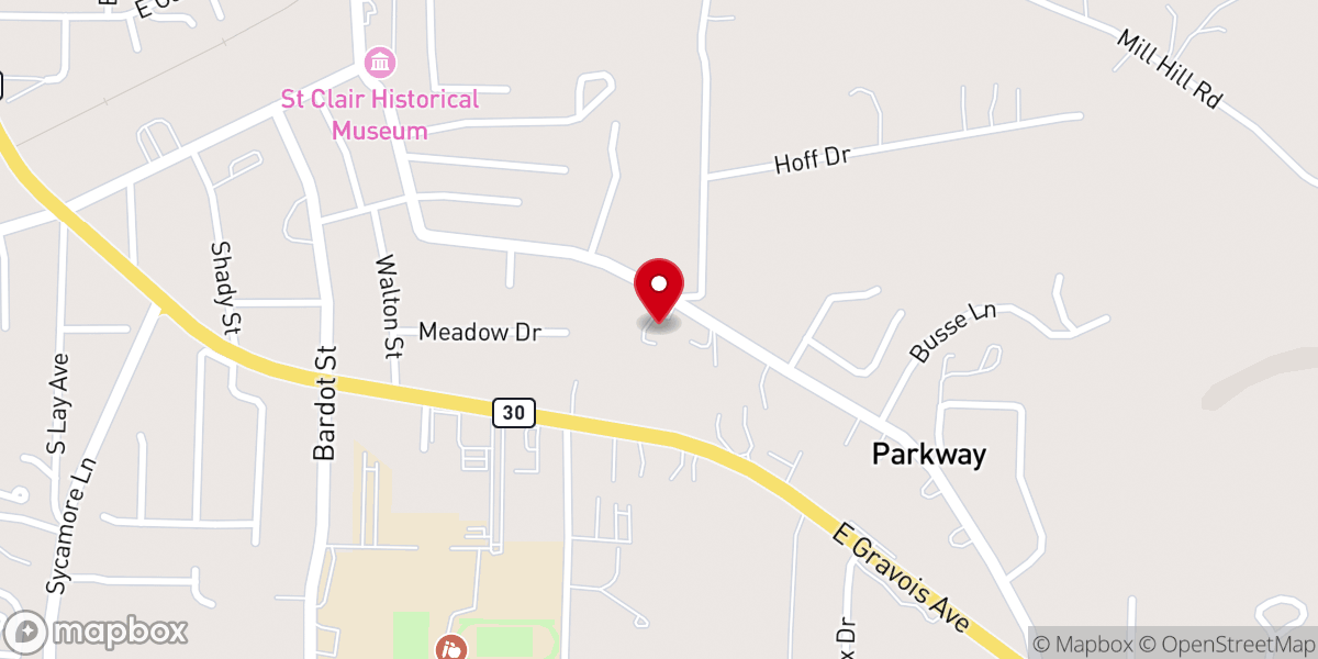 Map showing location of Parkway Church of the Nazarene