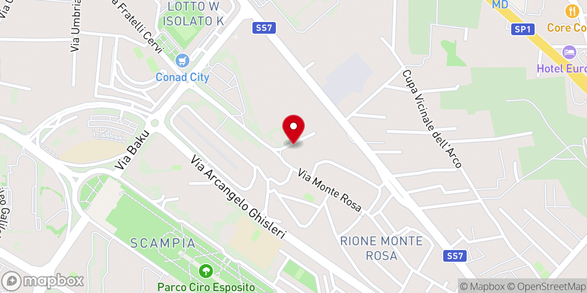Map showing location of Chiesa evangelica