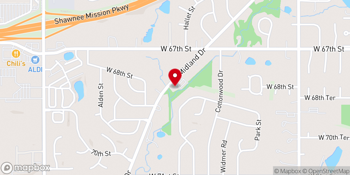 Map showing location of Kingdom Hall of Jehovah's Witnesses--Lenexa, Shawnee, & Shawnee-Mission Spanish