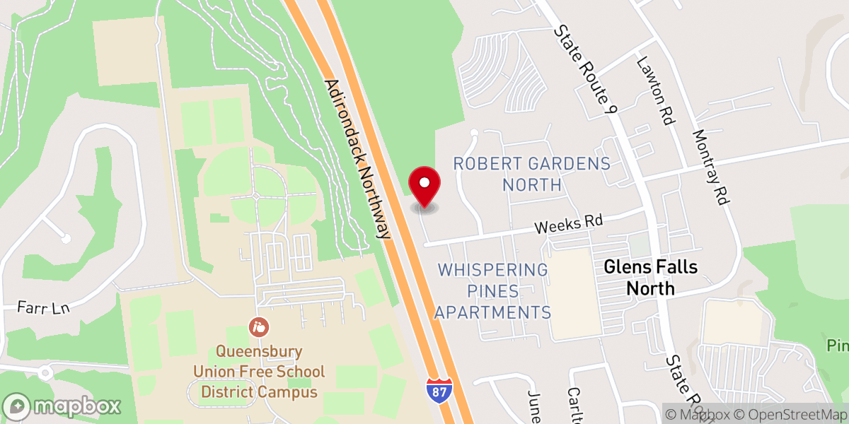 Map showing location of Unitarian Universalist