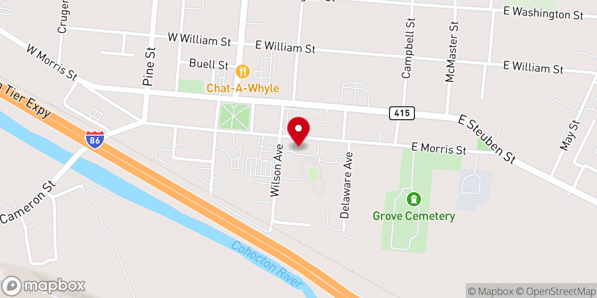 Map showing location of St. John Vianney Parish