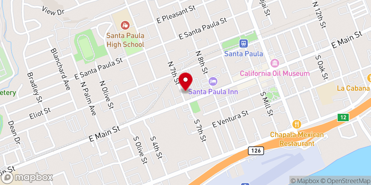 Map showing location of St Paul's Episcopal & Emmanuel Lutheran Church