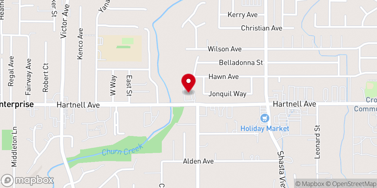 Map showing location of Beacon Missionary Baptist Church
