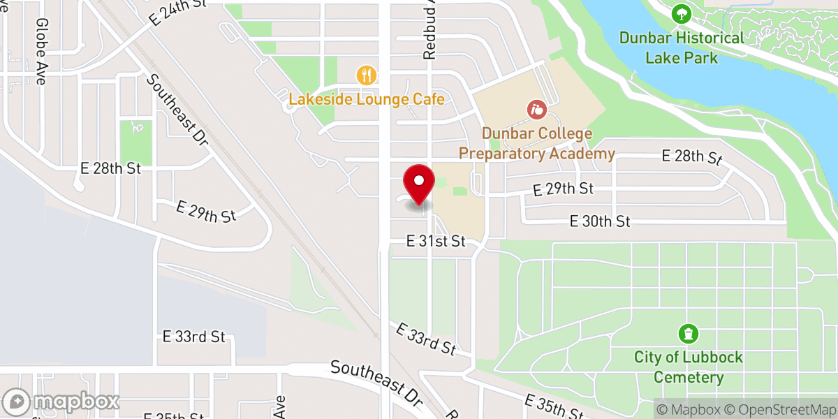 Map showing location of St John Baptist Church