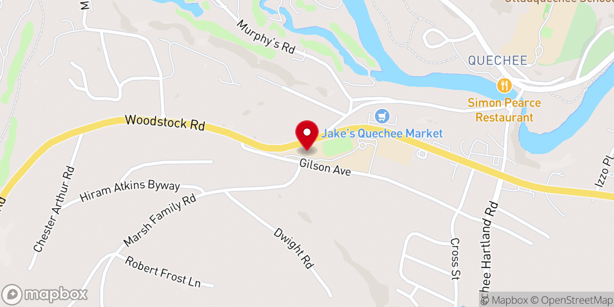Map showing location of Mid Vermont Christian School